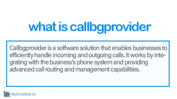 what is callbgprovider
