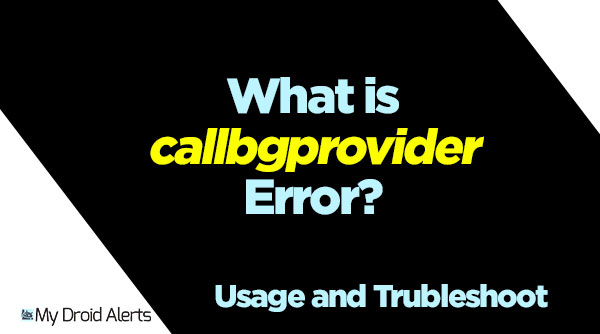 what is callbgprovider