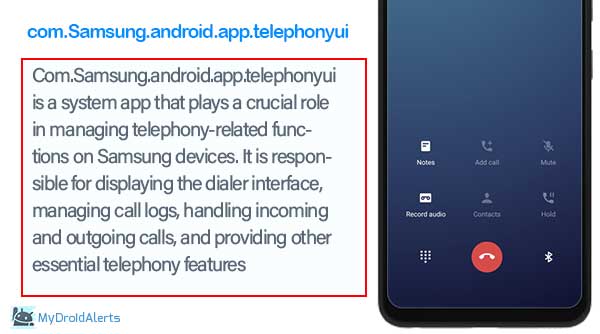 What is com.samsung.android.incallui on Samsung